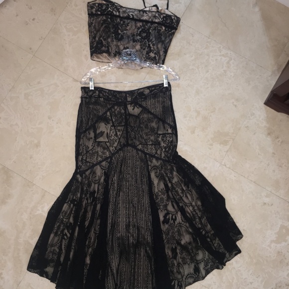 ✖️sold eBay✖️Bebe outfit top high low skirt 2 pc - Picture 2 of 8